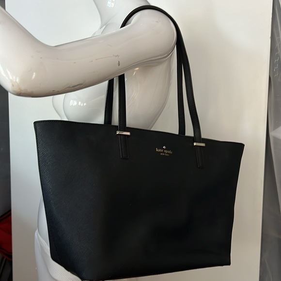 Kate Spade Black Leather Harmony Tote - Picture 1 of 12